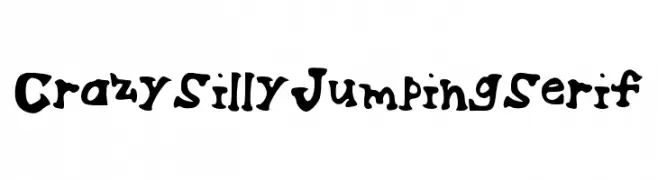 CrazySillyJumpingSerif  नि: शुल्क फ़ॉन्ट्स डाउनलोड