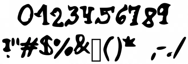 CrazySillyJumpingSerif Font OTHER CHARS