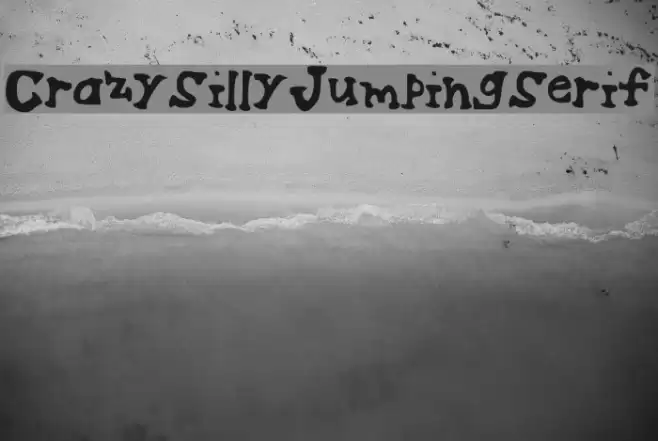 CrazySillyJumpingSerif Font examples