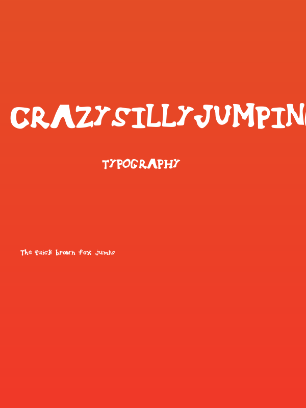 CrazySillyJumpingSerif Poster