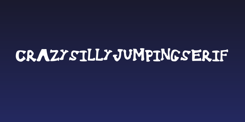 CrazySillyJumpingSerif Social Header