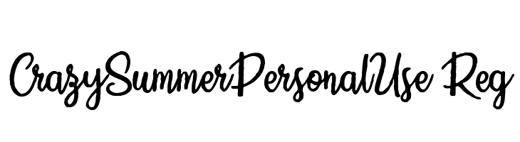 CrazySummerPersonalUse-Reg  नि: शुल्क फ़ॉन्ट्स डाउनलोड