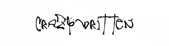 CrazyWritten  Скачать бесплатные шрифты