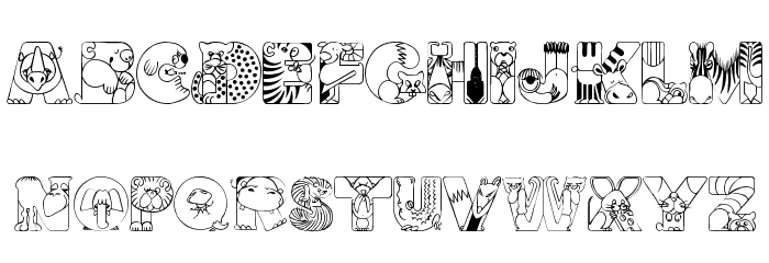 CrazyZoo Font LOWERCASE