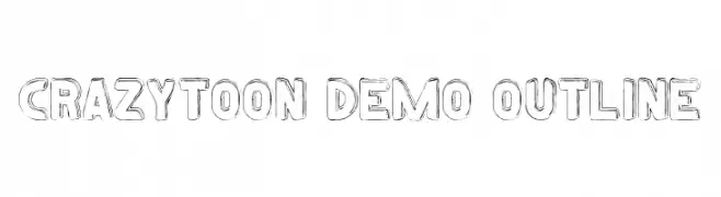 Crazytoon Demo Outline  Free Fonts Download