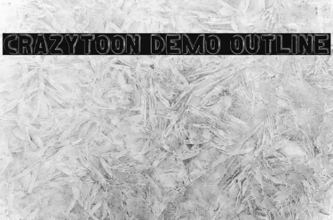 Crazytoon Demo Outline Font examples