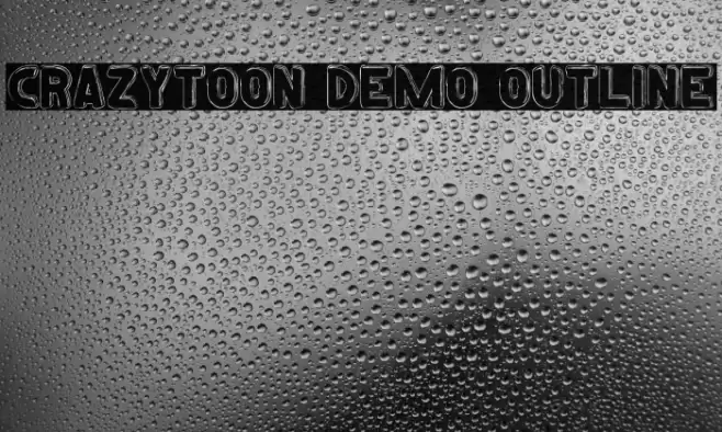 Crazytoon Demo Outline Font examples