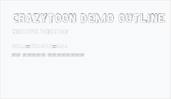 Crazytoon Demo Outline Business Card