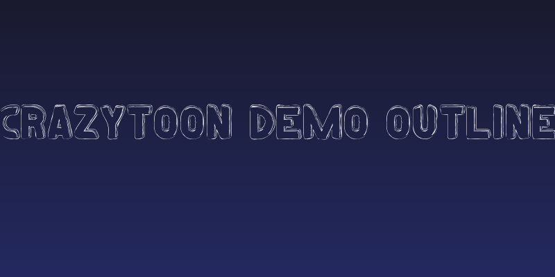 Crazytoon Demo Outline Social Header