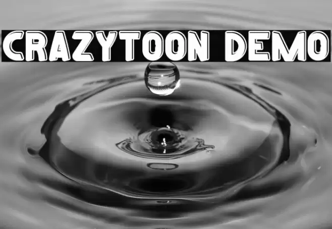 Crazytoon Demo Font examples