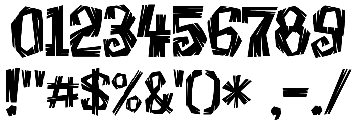 Creaky Frank Font OTHER CHARS