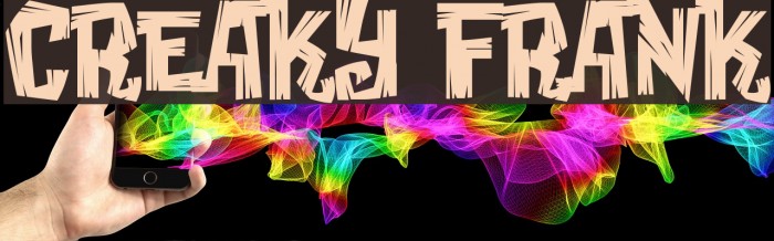 Creaky Frank Font examples