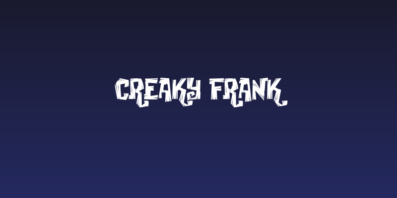 Creaky Frank Social Header