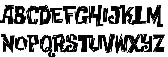 Creaky Frank Font LOWERCASE