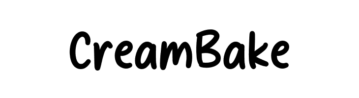 Cream Bake  font caratteri gratis