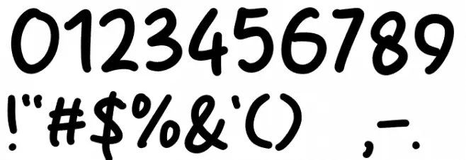 Cream Bake Font OTHER CHARS