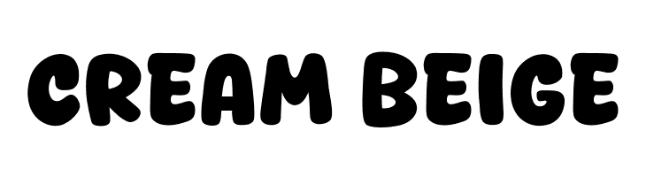 Cream Beige Font