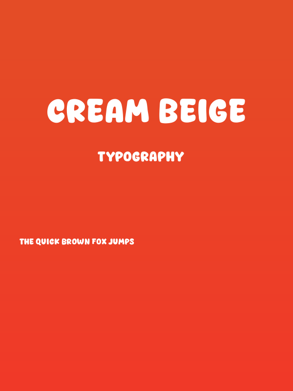 Cream Beige Poster