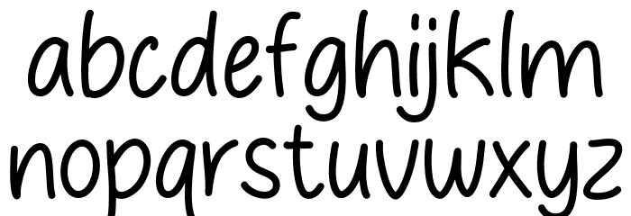 Cream Bread Font LOWERCASE