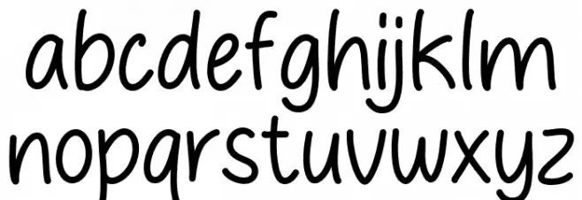 Cream Bread Font LOWERCASE