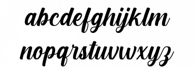 Cream Cake Font LOWERCASE
