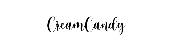 Cream Candy  les polices de caractères gratuit tlcharger