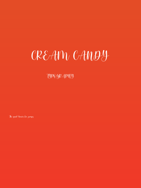 Cream Candy Poster