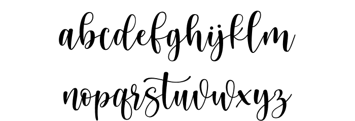 Cream Candy Font LOWERCASE