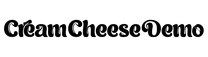 Cream Cheese Demo  Fuentes Gratis Descargar