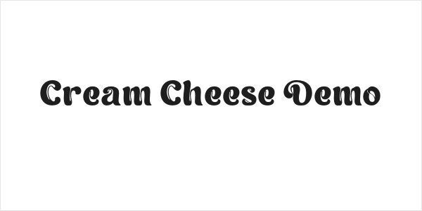 Cream Cheese Demo Logo