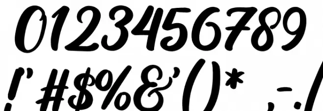 Cream Peach Regular Font OTHER CHARS