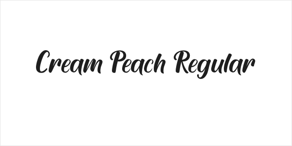 Cream Peach Regular Logo