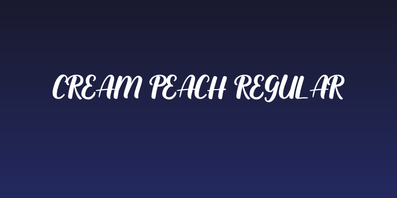 Cream Peach Regular Social Header