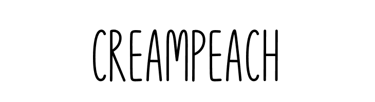 Cream Peach  les polices de caractères gratuit tlcharger