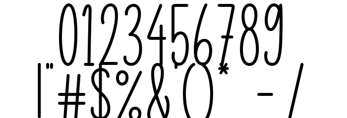 Cream Peach Font OTHER CHARS
