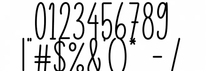 Cream Peach Font OTHER CHARS