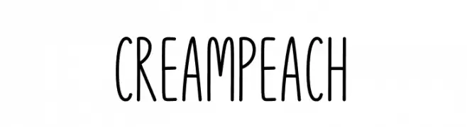 Cream Peach  Frei Schriftart Herunterladen