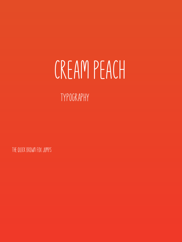 Cream Peach Poster