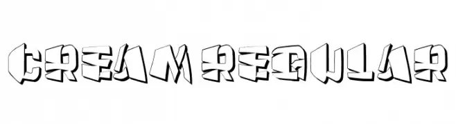 Cream Regular  font caratteri gratis
