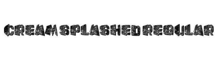 Cream Splashed Regular  免费字体下载
