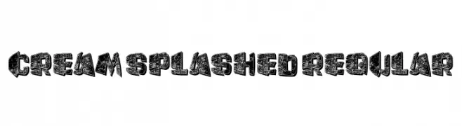 Cream Splashed Regular  font caratteri gratis