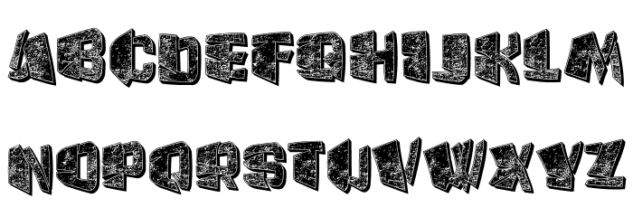 Cream Splashed Regular Font LOWERCASE