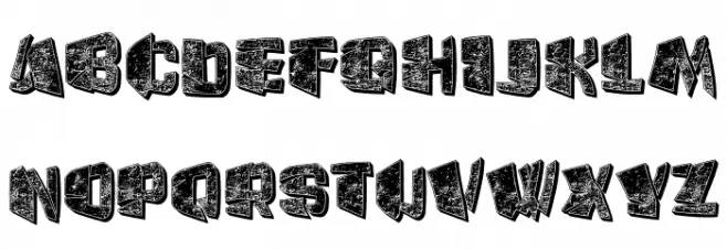 Cream Splashed Regular Schriftart Kleinbuchstaben
