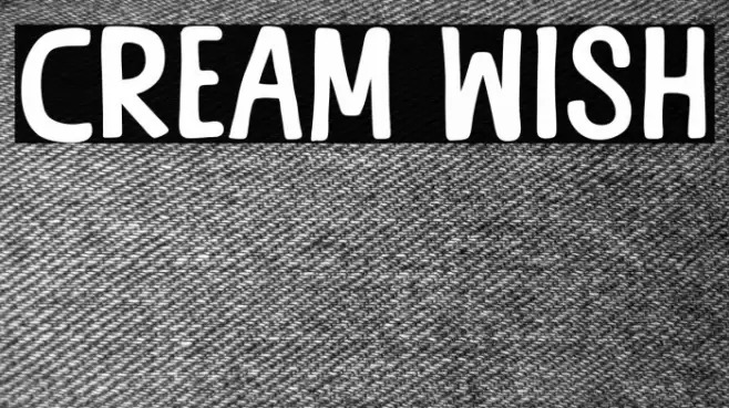 Cream Wish Caratteri examples