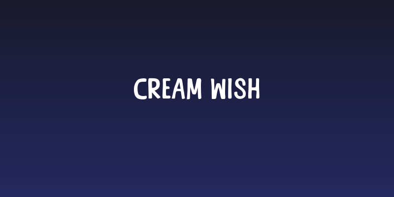 Cream Wish Social Header