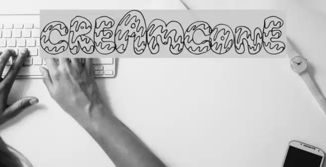 CreamCone Font examples