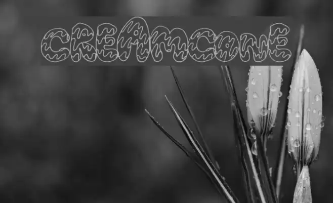 CreamCone Font examples