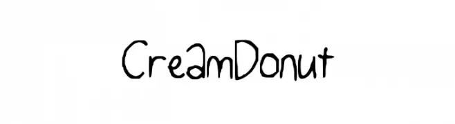 CreamDonut  नि: शुल्क फ़ॉन्ट्स डाउनलोड