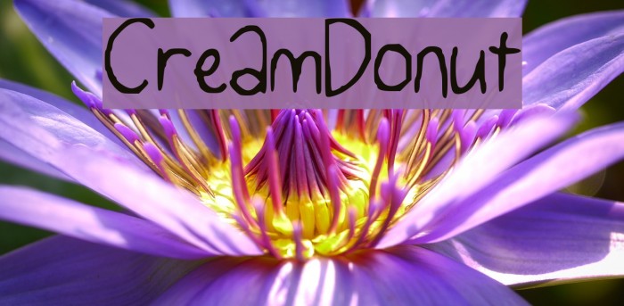 CreamDonut Font examples
