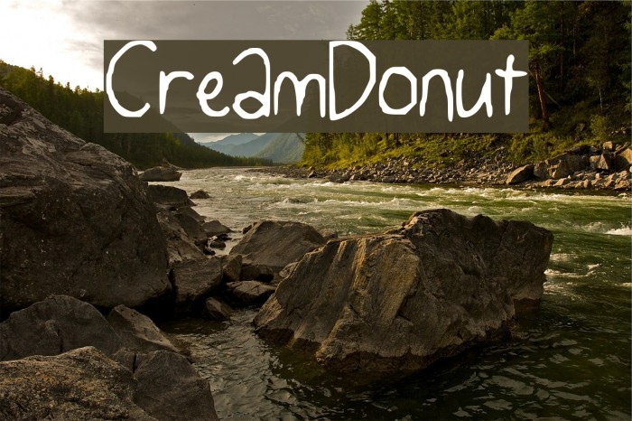 CreamDonut Font examples